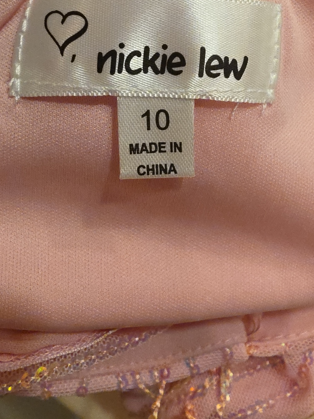 Nordstrom Pink Beaded Dress by Nickie Lew Size 10 NWT - Picture 9 of 11
